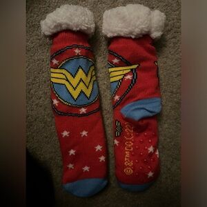 Wonder Woman fuzzy socks